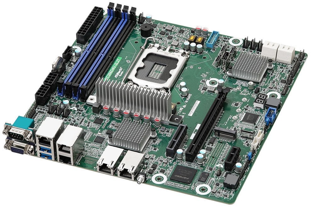 ASRock Mainboard EC266D4U micro-AATX Sockel 1700 DDR5-only Single