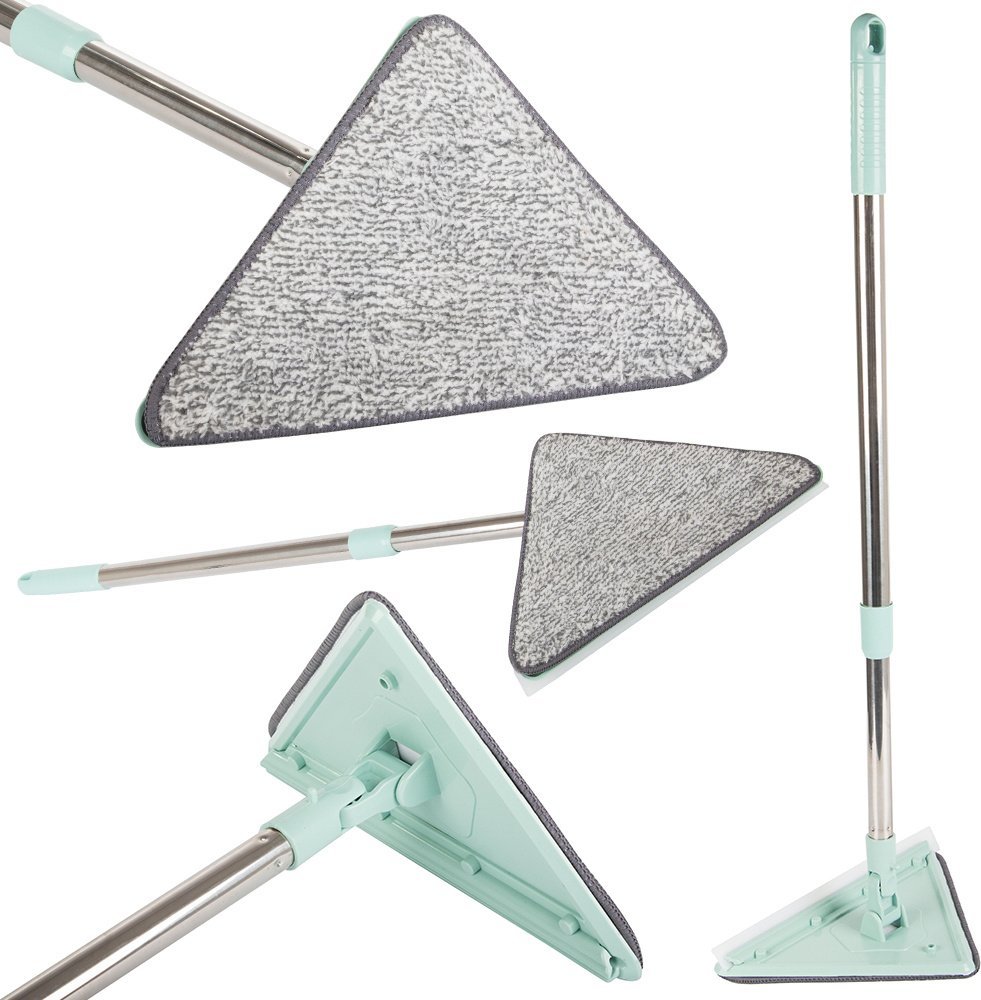 Mop Verk Mop obrotowy wysuwany płaski trójkątny ściągaczka Mop obrotowy wysuwany płaski trójkątny ściągaczka