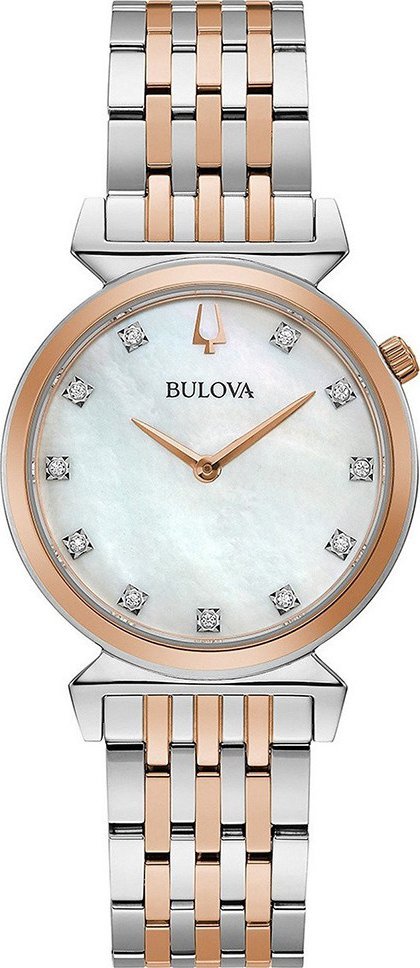Zegarek Bulova Zegarek damski Bulova 98P192 srebrny