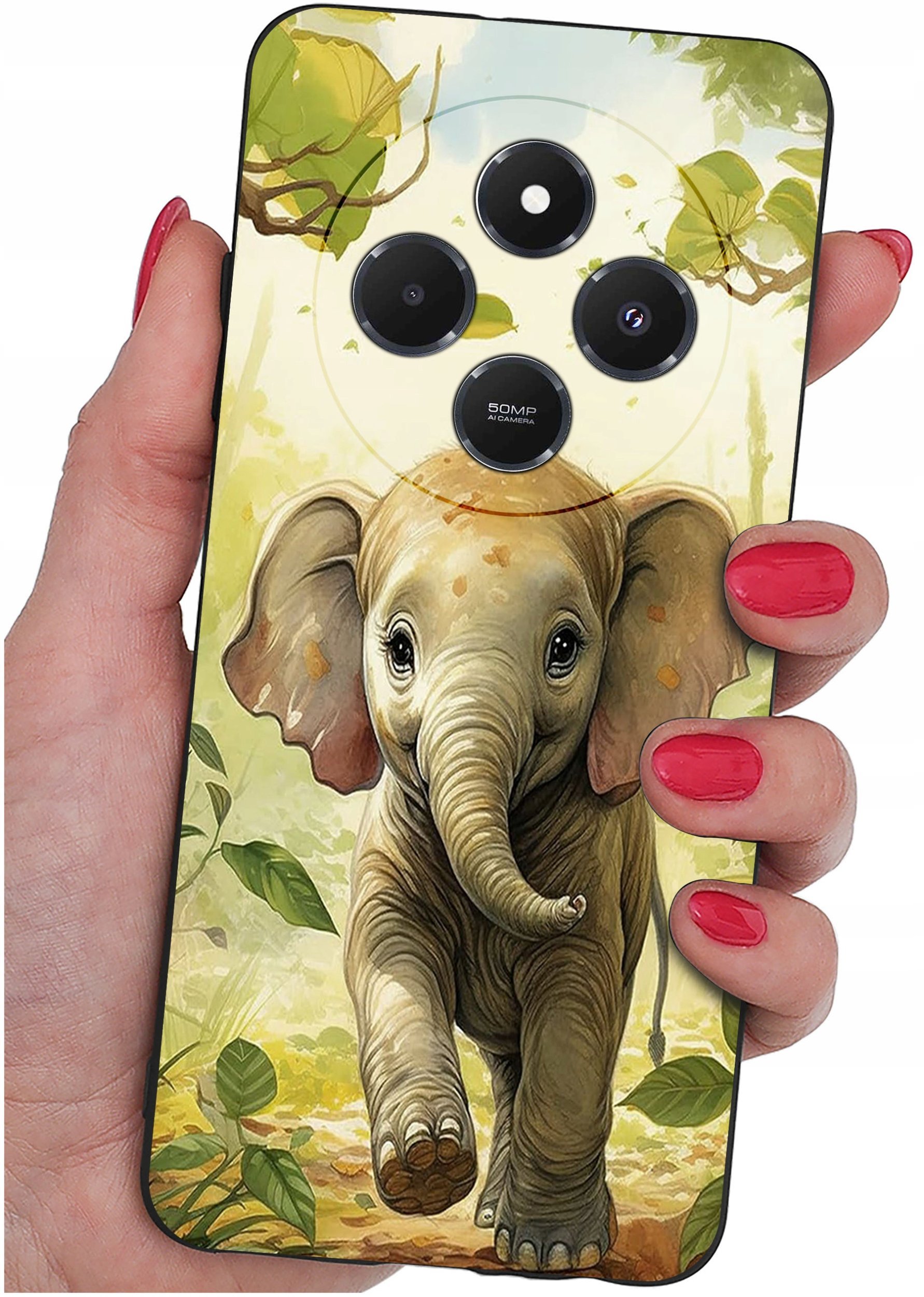 Etui do Xiaomi Redmi 14C WZORY |SILIKONOWE MATT CASE + SZKŁO 9H