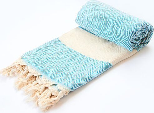 Yeye Ręcznik hammam DIAMOND 100% bawełna YEYE Turkusowy