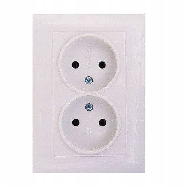 Gniazdo podwójne VCX LC 14 Biały