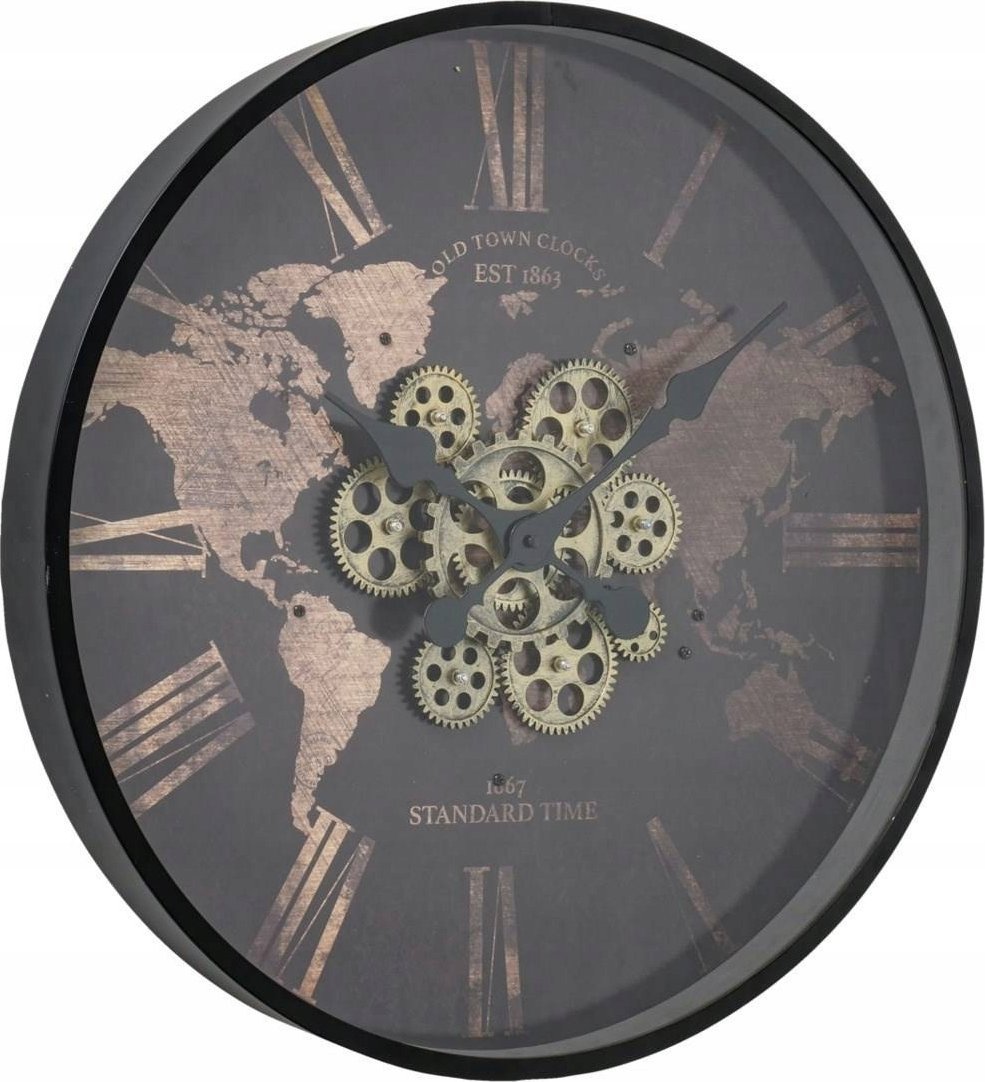 Boltze Zegar ścienny z widocznym mechanizmem Rodas, Ø 57 cm