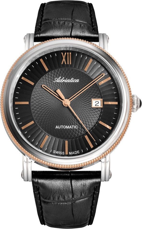 Zegarek Adriatica Zegarek męski Adriatica A8272.R264A czarny