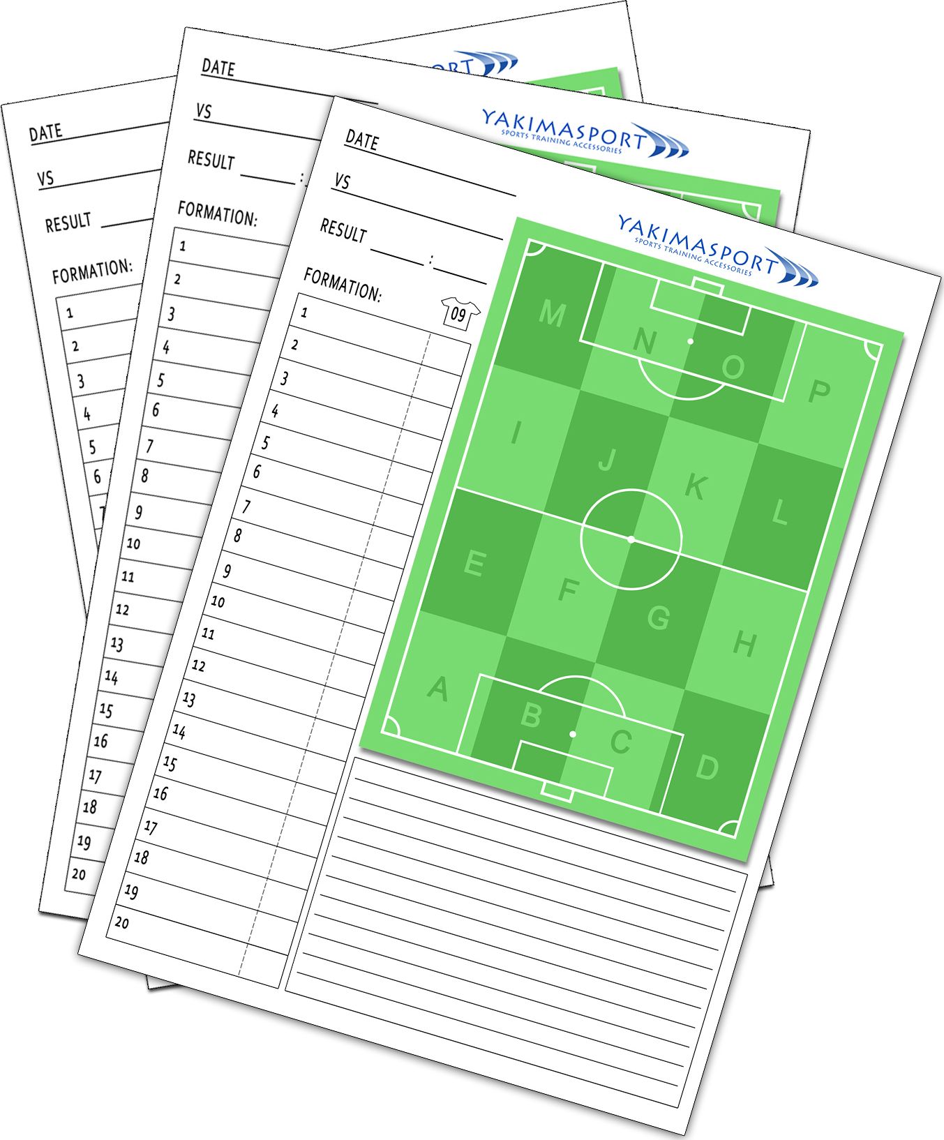 YakimaSport Blok A4 dnia meczowego, zeszyt, notatnik trenera