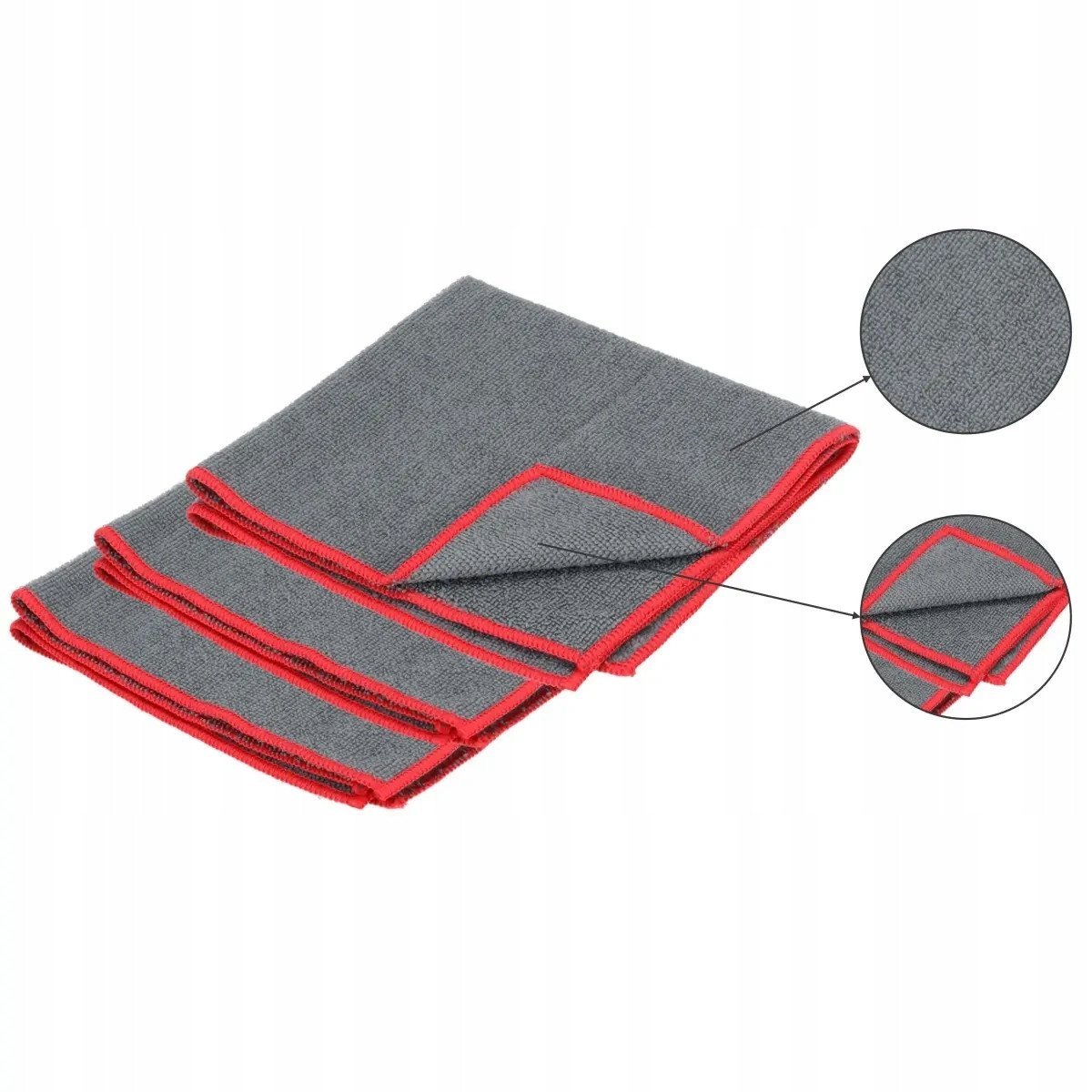 Dedra Ścierka z mikrofibry – Zestaw 3 sztuk 38x38 cm