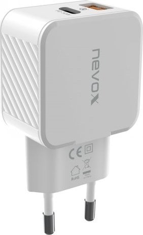 Ładowarka Nevox nevox 30W USB-C + USB QC 3.0 Power Adapter weiß