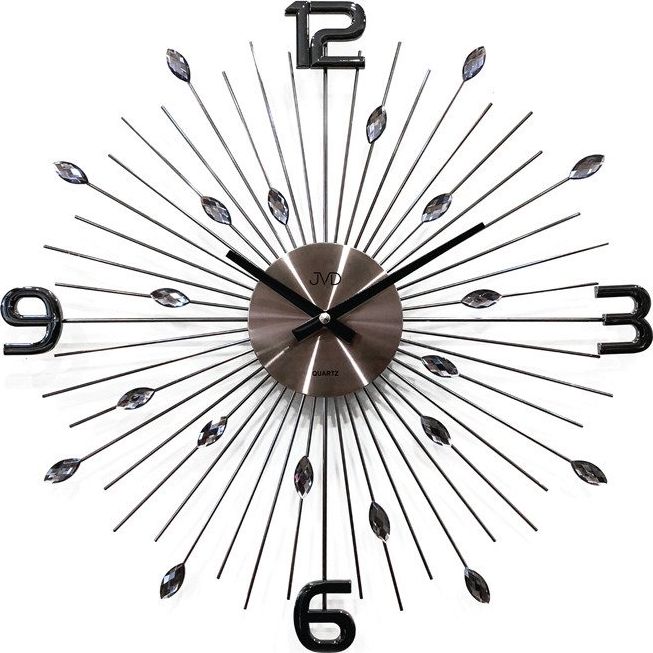 JVD Zegar ścienny z kryształkami, średnica 49 cm (HT104.2)