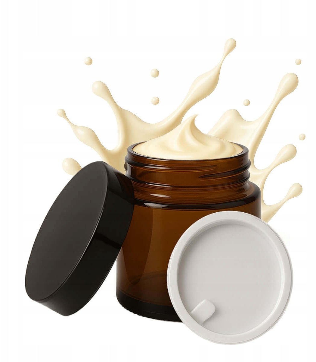 Słoik słoiczek Pojemnik Szklany BRĄZOWY 30 g na Krem Balsam Kosmetyki Maść