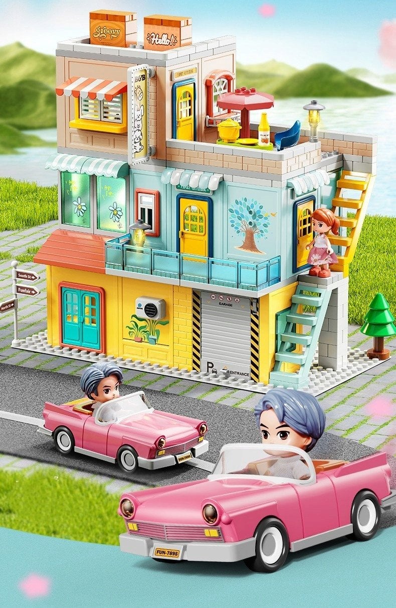 Klocki konstrukcyjne willa 304 elementy