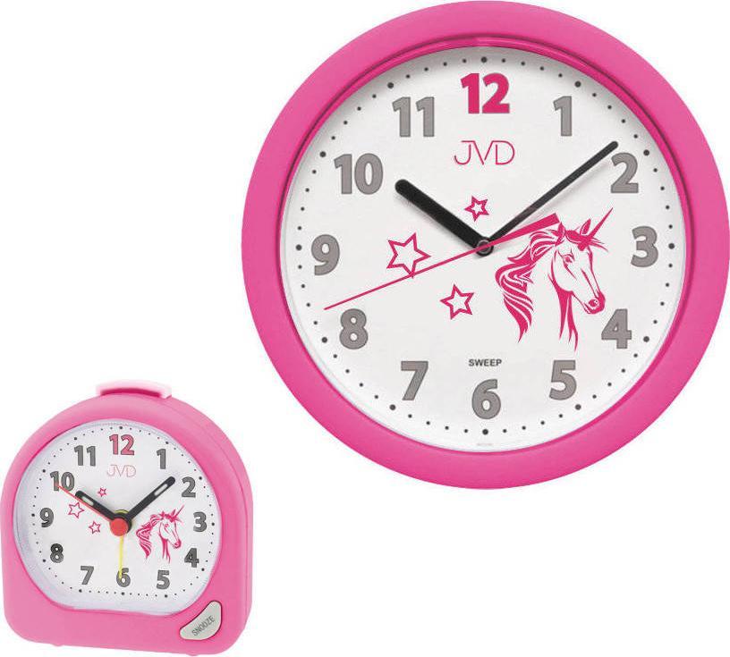 JVD Zestaw czytelny zegar i budzik JVD HP612.D7 i SR672.7
