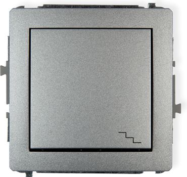 Karlik DECO łącznik podtynkowy schodowy srebrny metalik (7DWP-3)