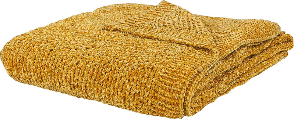 Beliani Koc 150 x 200 cm żółty HAIFA