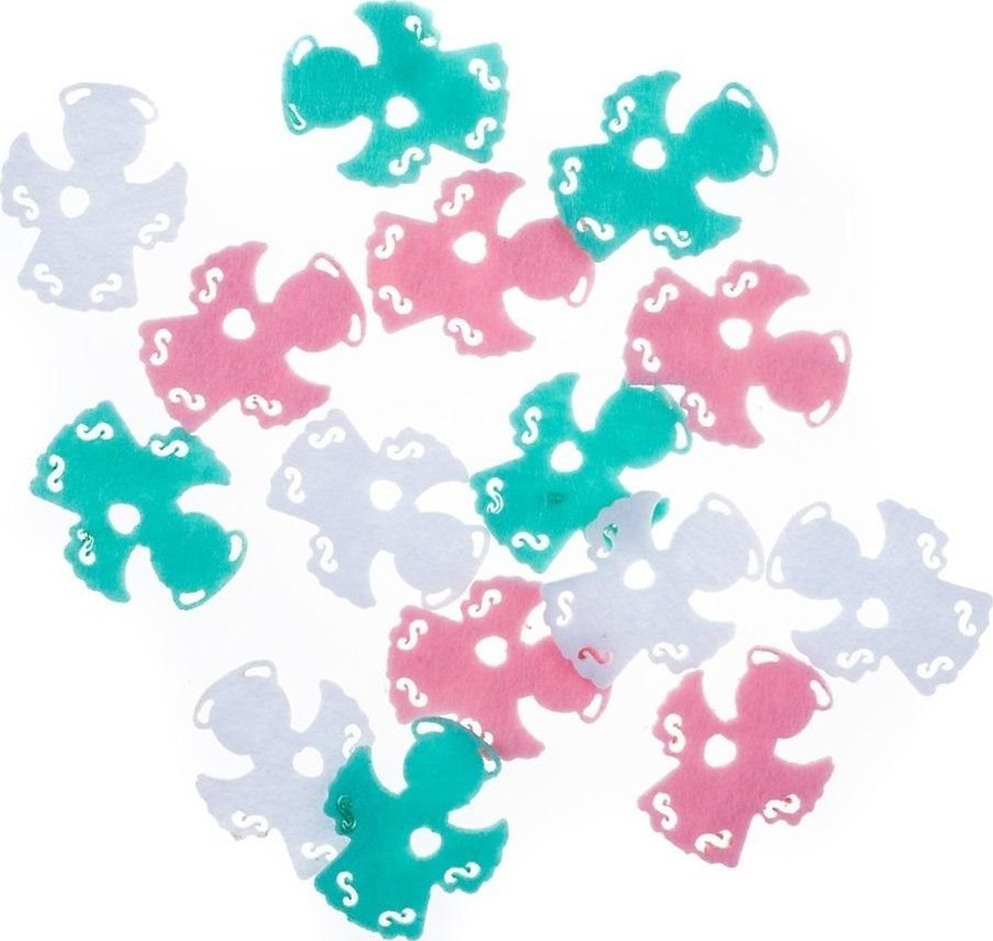 Dalprint Naklejki z fiulcu pastelowe aniołki 15szt