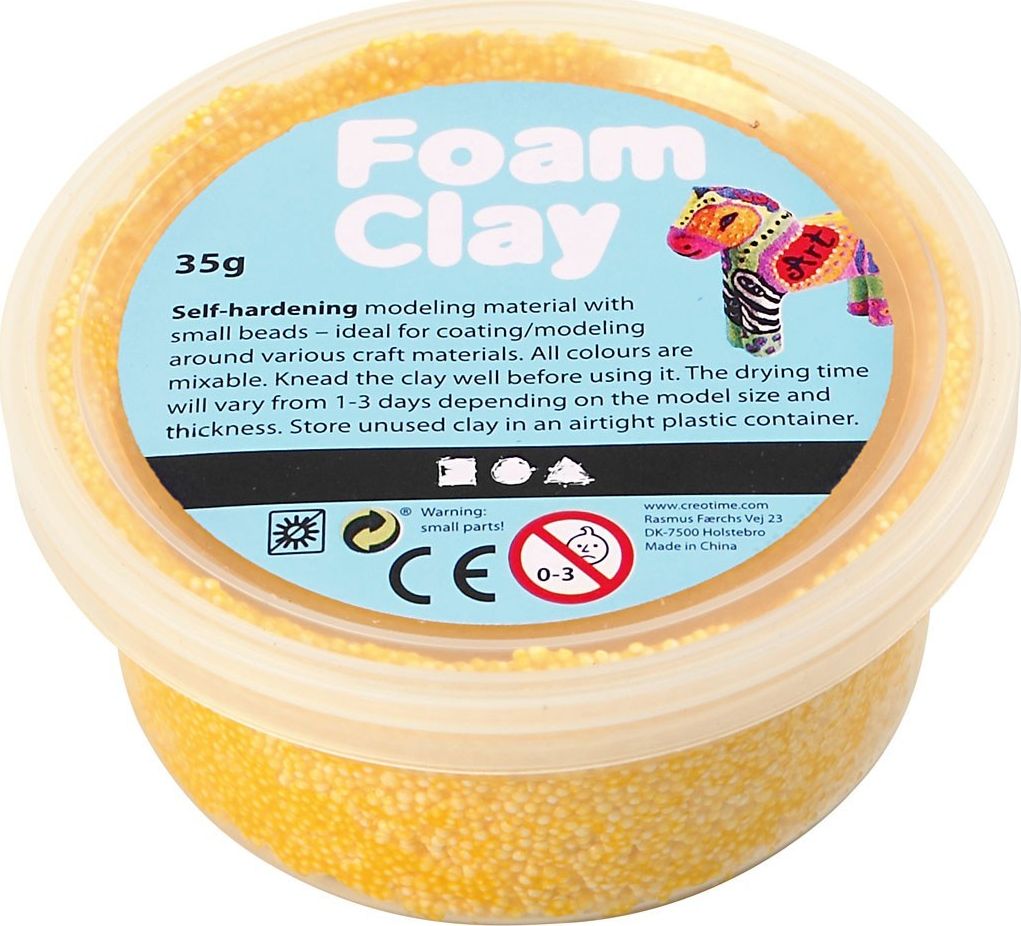 Creativ Company Masa Foam Clay Żółta 35 g