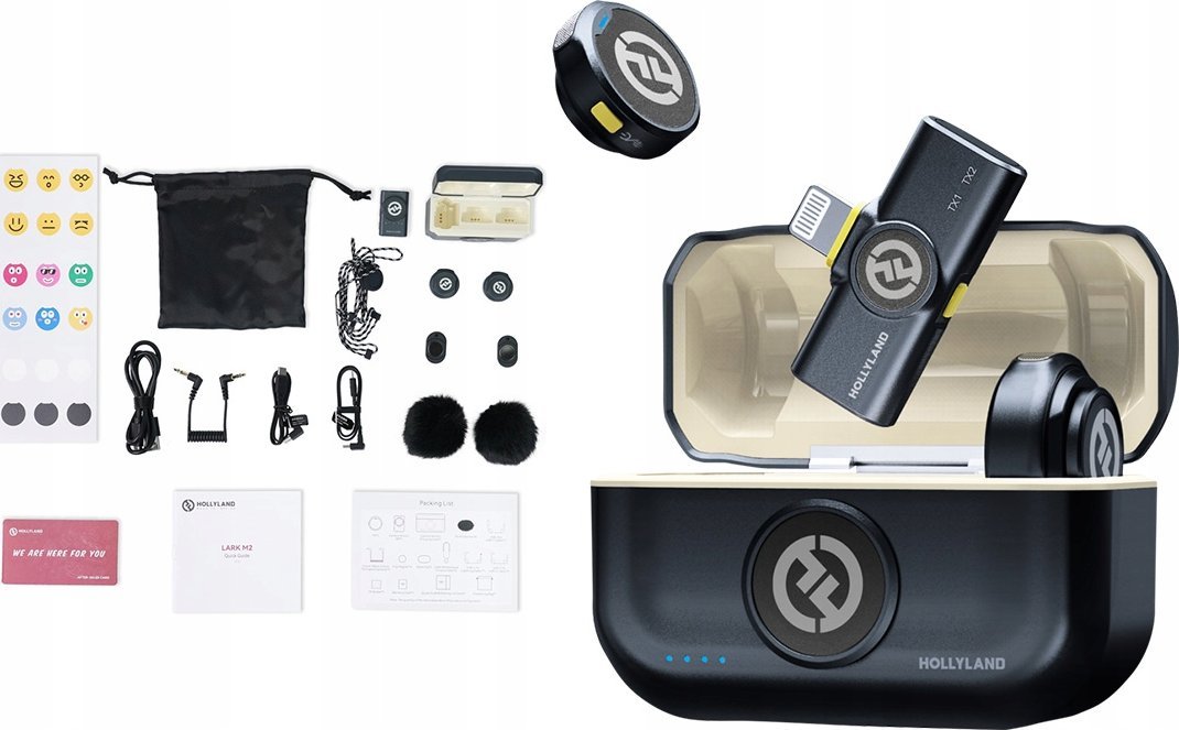 Mikrofon Hollyland Hollyland Lark M2 Lightning - Lavalier Lightning Plug (Duo Shine Charcoal)