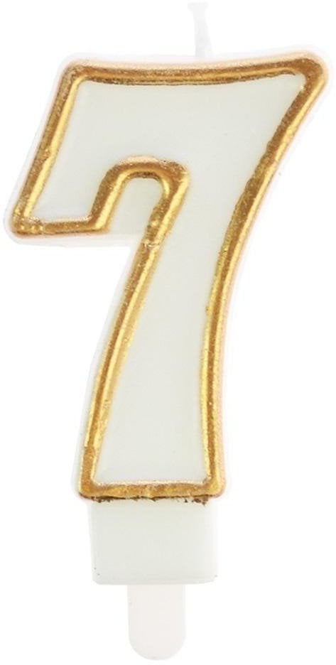 Świeczka 7 złota