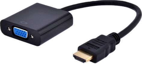 Adapter AV Gembird HDMI - D-Sub (VGA) + Jack 3.5mm czarny (A-HDMI-VGA-03)