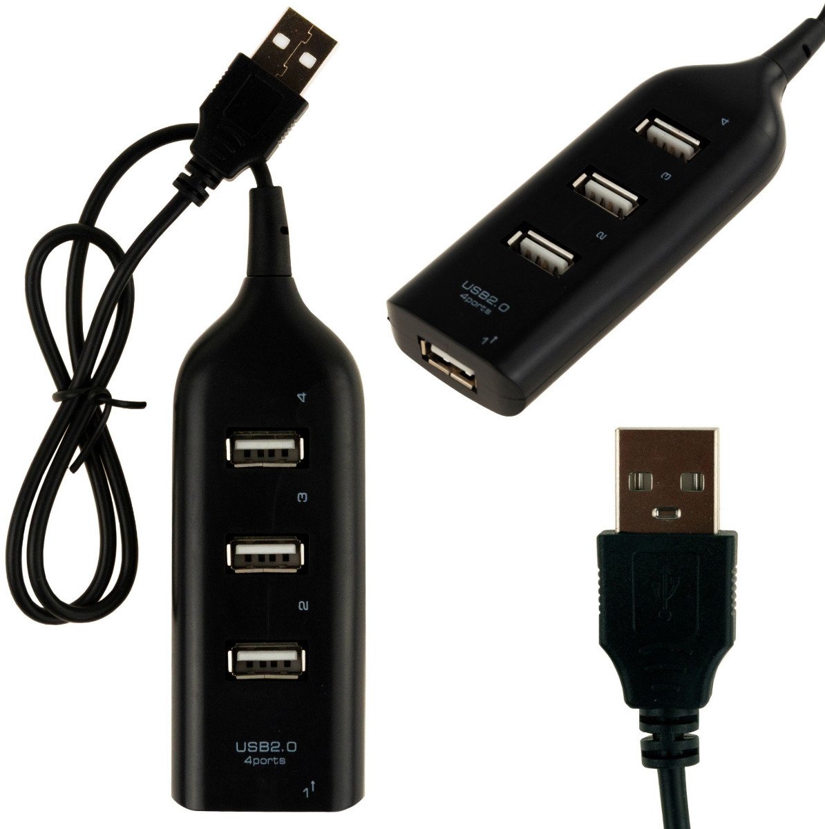 TG66249 HUB USB ROZDZIELACZ 4 PORTÓW ROZGAŁĘŹNIK USB