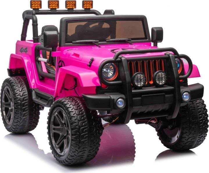 MEGA JEEP 4X4 Z REDUKTOREM NAPĘDU EXCLUSIVE 24 V, 480 WAT, WOLNY START,MIĘKKIE KOŁA /WXE1688-24V