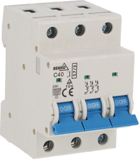 Bemko Wyłącznik nadprądowy 3P C 40A A00-S7-3P-C40