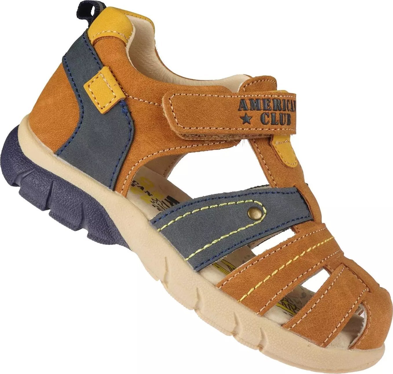 American Club Dziecięce sandały American Club XD-138/24 brązowe 28