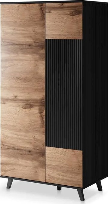 Halmar Szafa RANDOM S-1 dąb wotan/czarna HALMAR