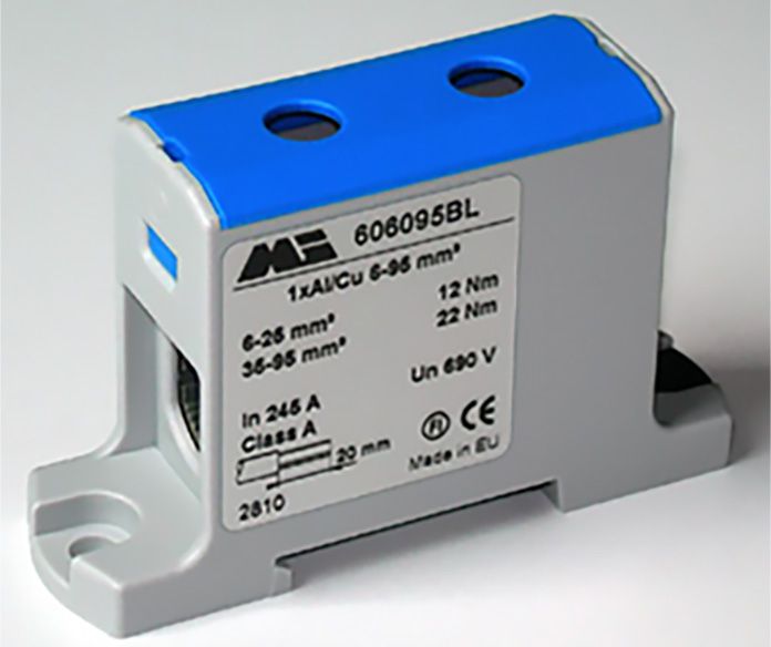 EM Group Złączka szynowa 1-torowa 35-240mm2 niebieska EURO (606240 BL)