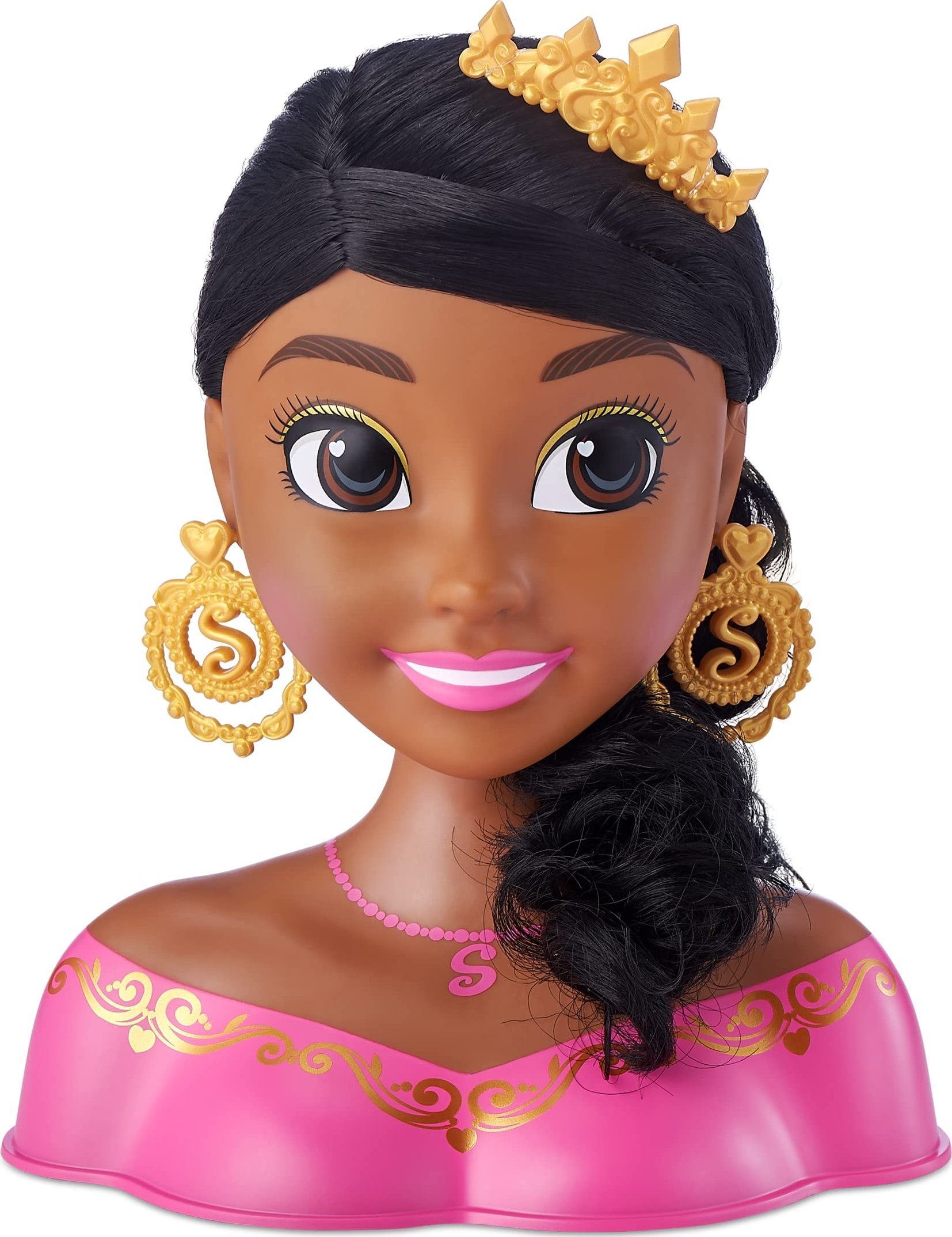 Sparkle Girlz SPARKLE GIRLZ styling head, dark haired doll, 100499