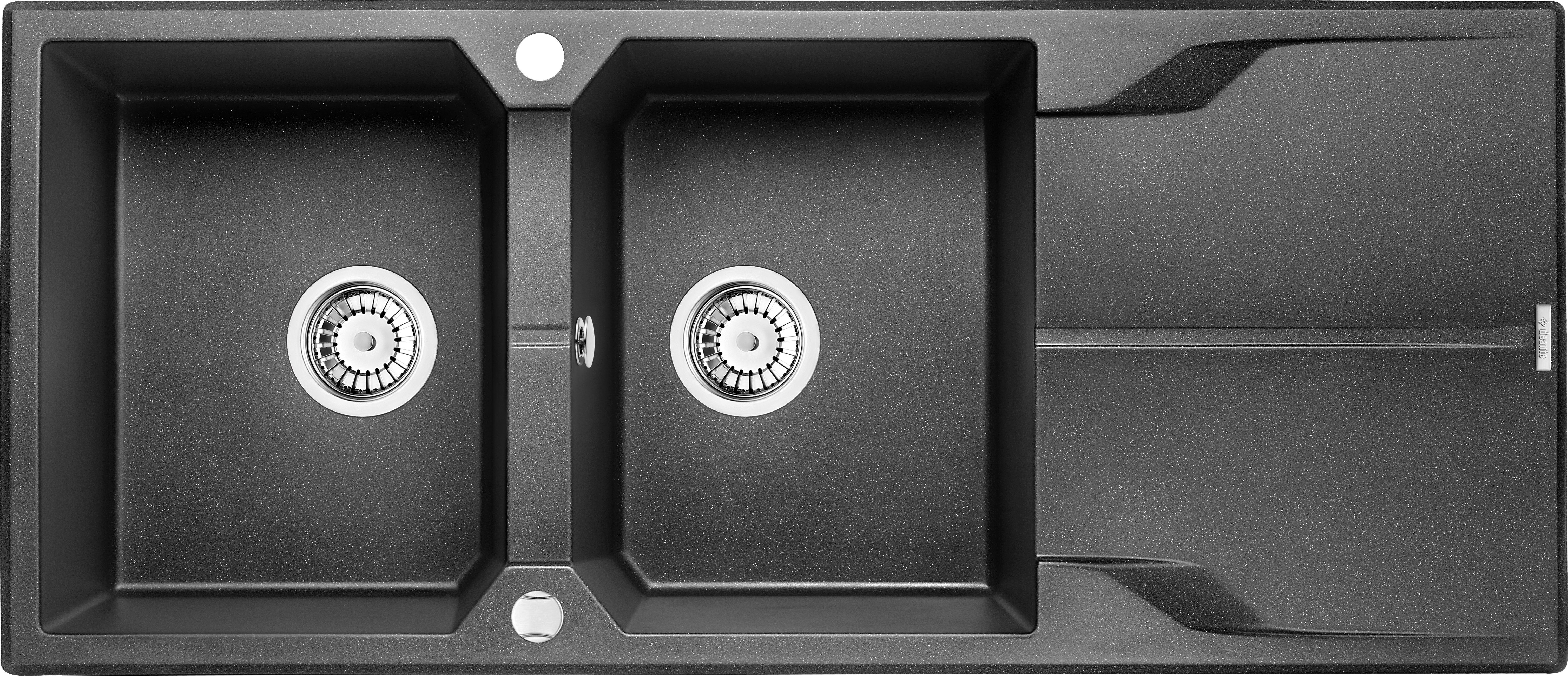 Zlewozmywak Deante .ANDANTE GRAFIT MET.GRANIT 2K Z/O 1160x500x210,3,5"+SPACE SAVER