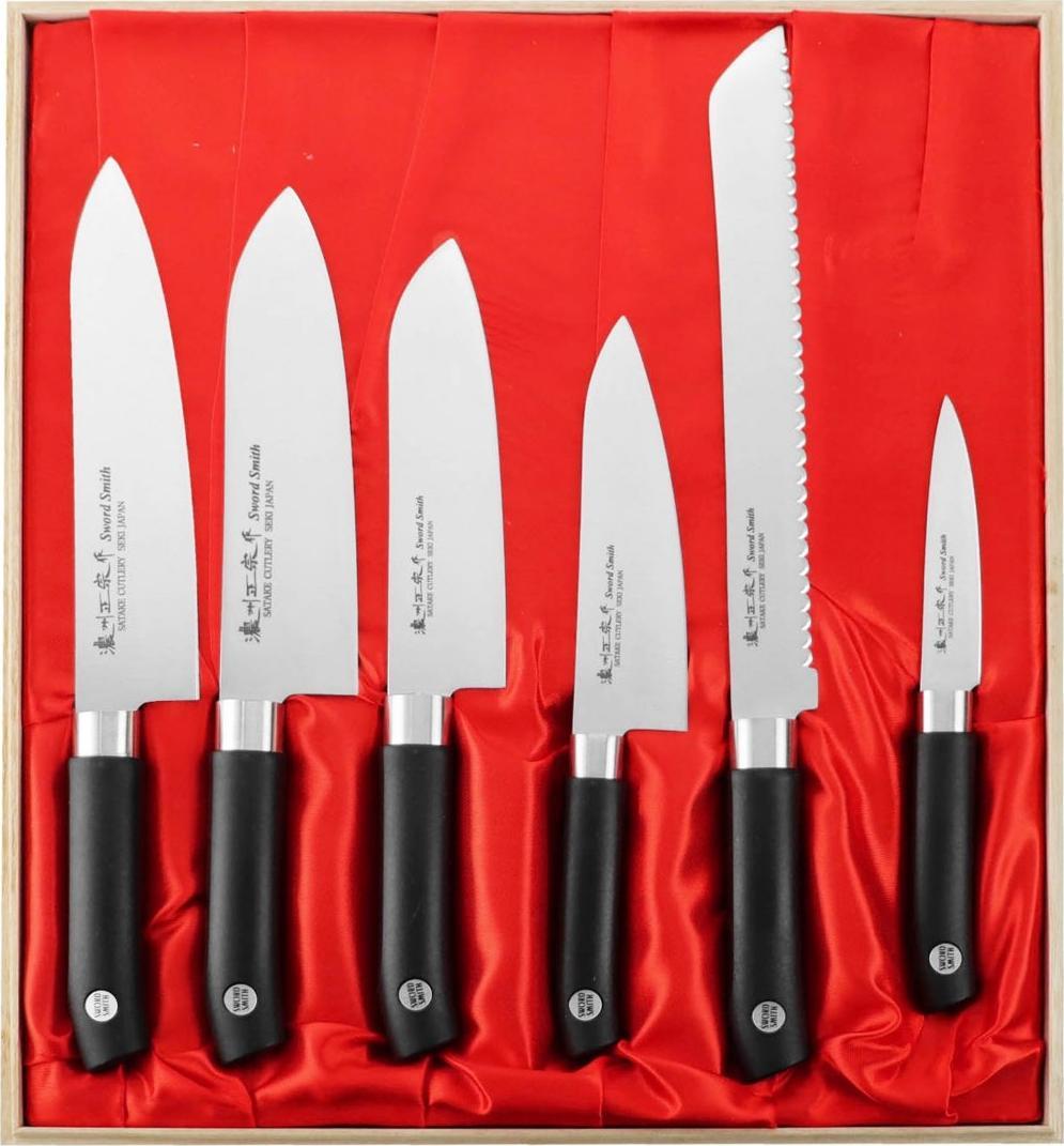 Satake Satake Sword Smith Zestaw 6 noży w drewnianym pudełku