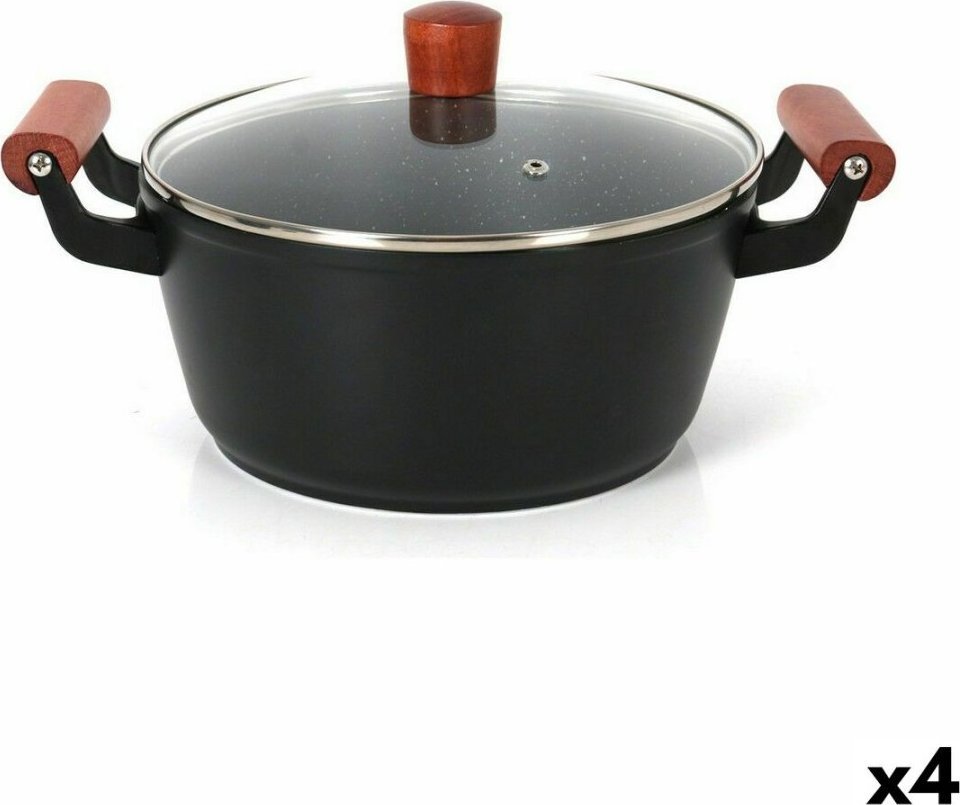 Quttin Garnek ze Szklaną Pokrywką Quttin Doha 39 x 28 x 15 cm (4 Sztuk)