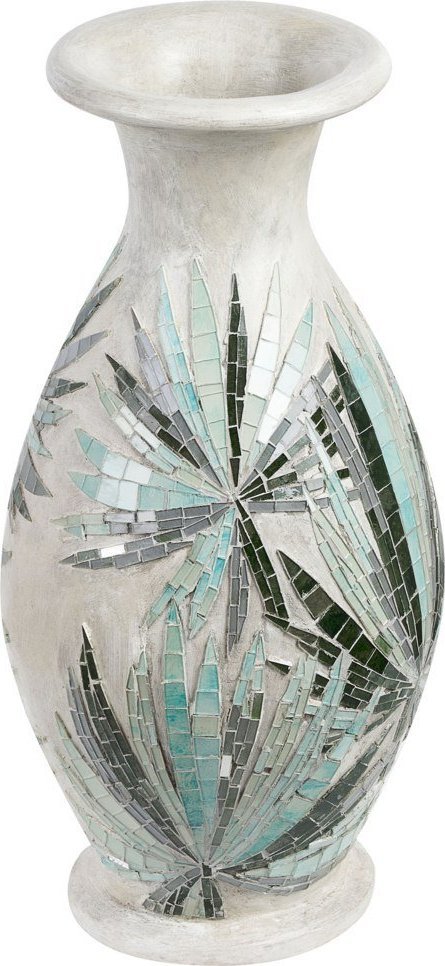 Beliani Wazon dekoracyjny z terakoty 53 cm złamana biel RAWAS