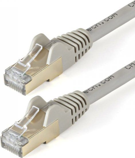 StarTech STARTECH.COM 10m CAT6a-Ethernet-Kabel - Grau - RJ45-Ethernet-Kabel - Snagless - STP-Kabel - Kupfer - 10-Gbit Netzwerkkabel