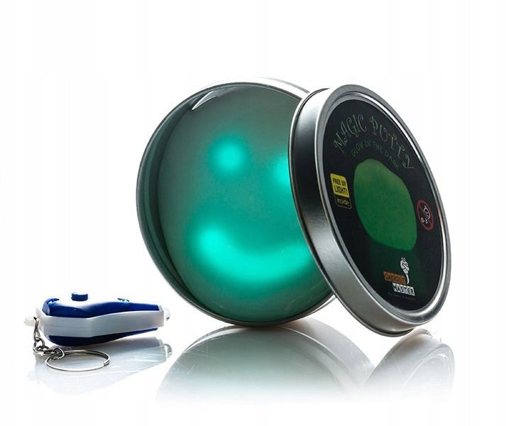 Świecąca w ciemności masa z latarką UV PREZENT GAD