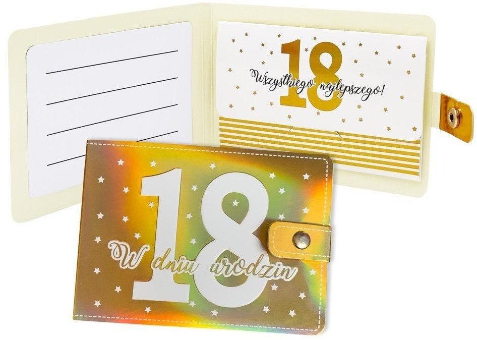 KUKARTKA Portfelik Urodziny 18