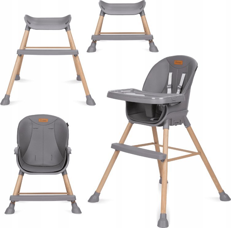 Kidwell Krzesełko Kidwell Eatan wood grey