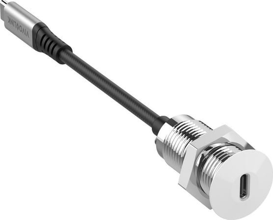 Adapter USB VivoLink Vivolink PROUSBCMF0.3SOCKET-W kabel USB 0,3 m USB 3.2 Gen 2 (3.1 Gen 2) USB C Biały
