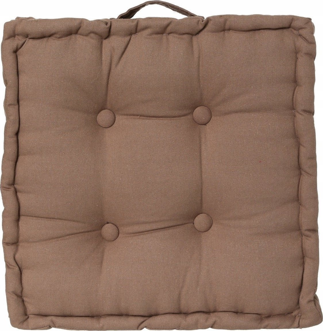 Atmosphera Poducha do siedzenia kwadratowa z uchwytem, 40 x 40 x 8 cm, kolor taupe