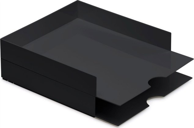 Moxom Zestaw pojemników MOXOM Modular Letter Tray, 320x260x60mm, 2 szt., czarny