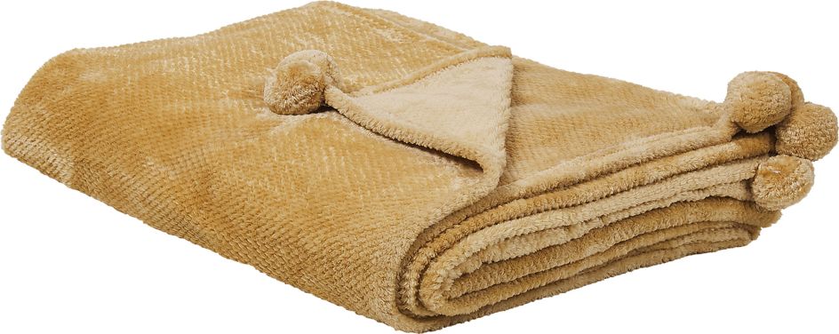 Beliani Koc 200 x 220 cm żółty SAITLER