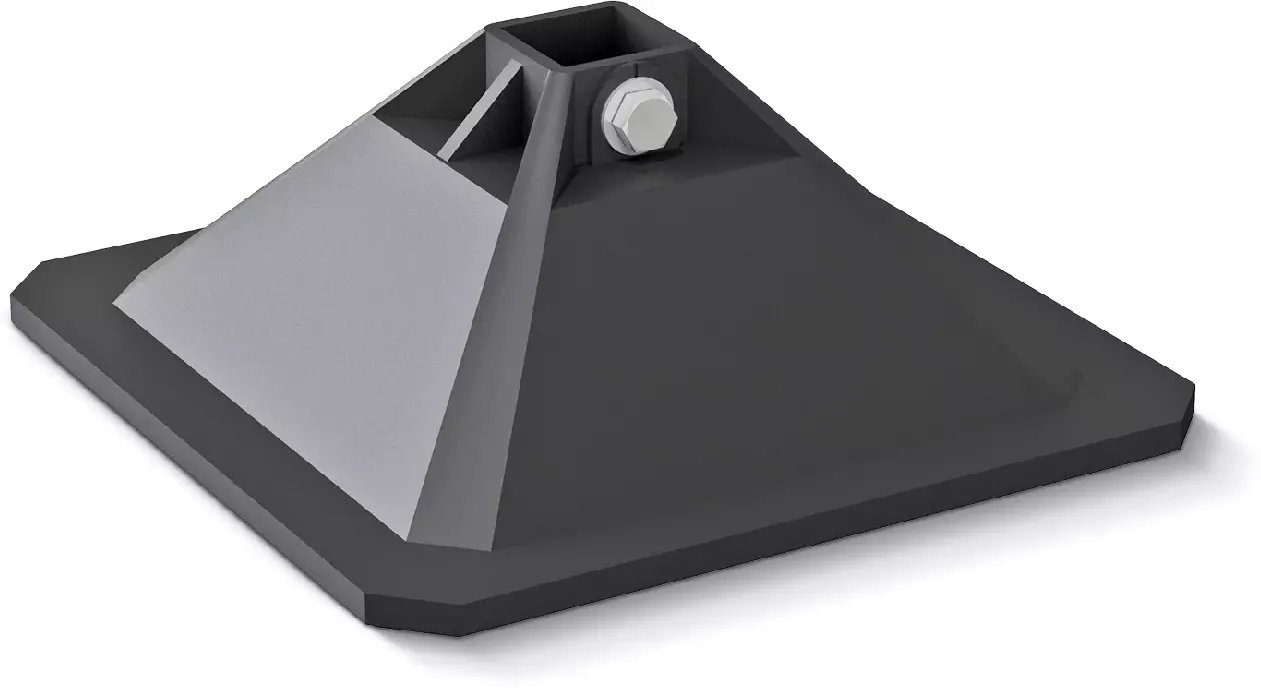 Podpora dachowa tworzywowa z izolacją do profili MF