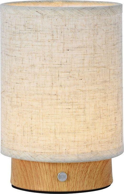 Lampka Biurkowa Nocna V-TAC 3W LED Ładowanie Ściemnianie Drewno VT-7569 3000K 110lm