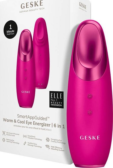 Geske Masażer do oczu Cool & Warm 6w1 Geske z Aplikacją (magenta)