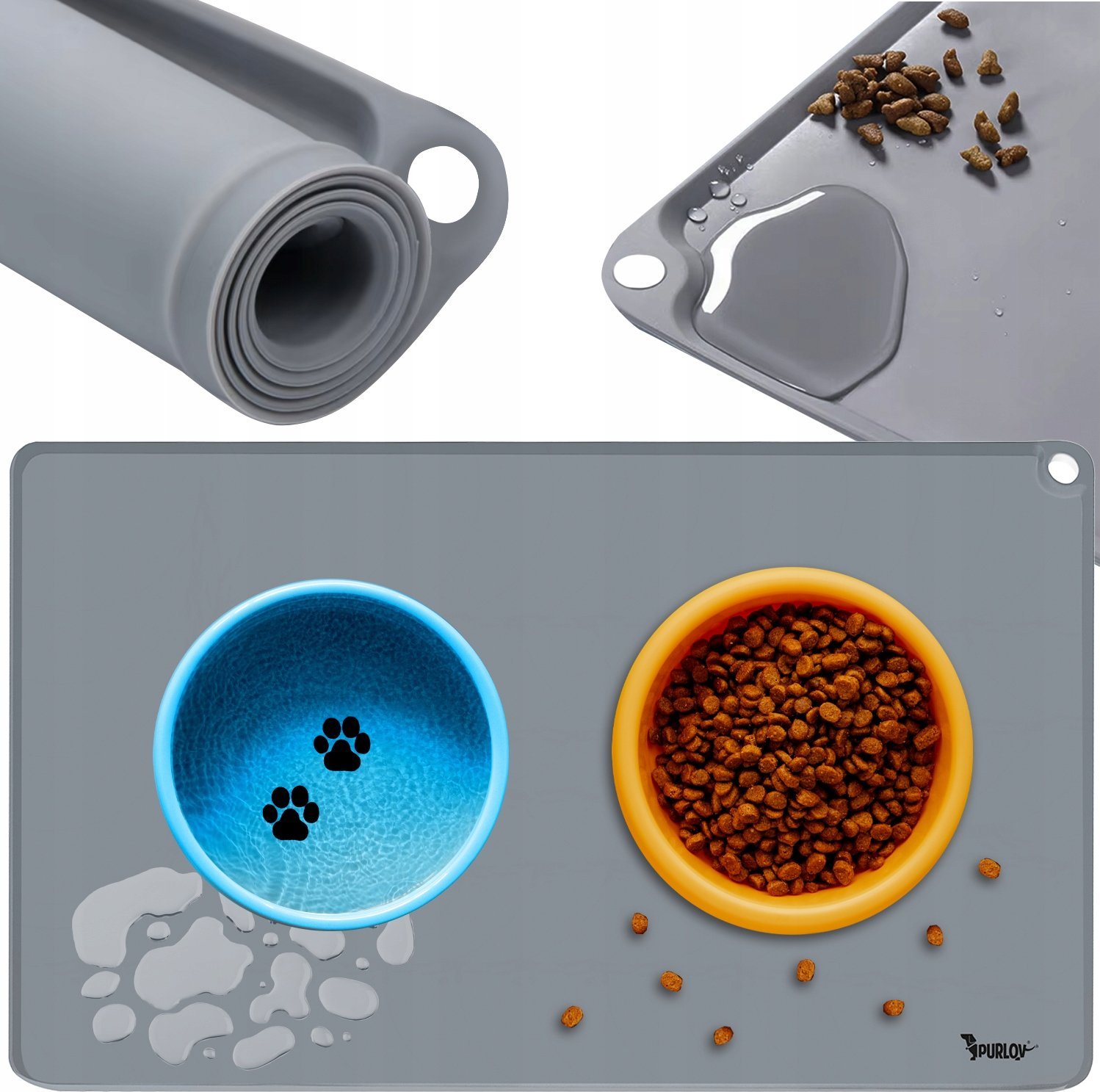 Purlov Podkładka pod miskę dla antypoślizgowa 60x40 XXL