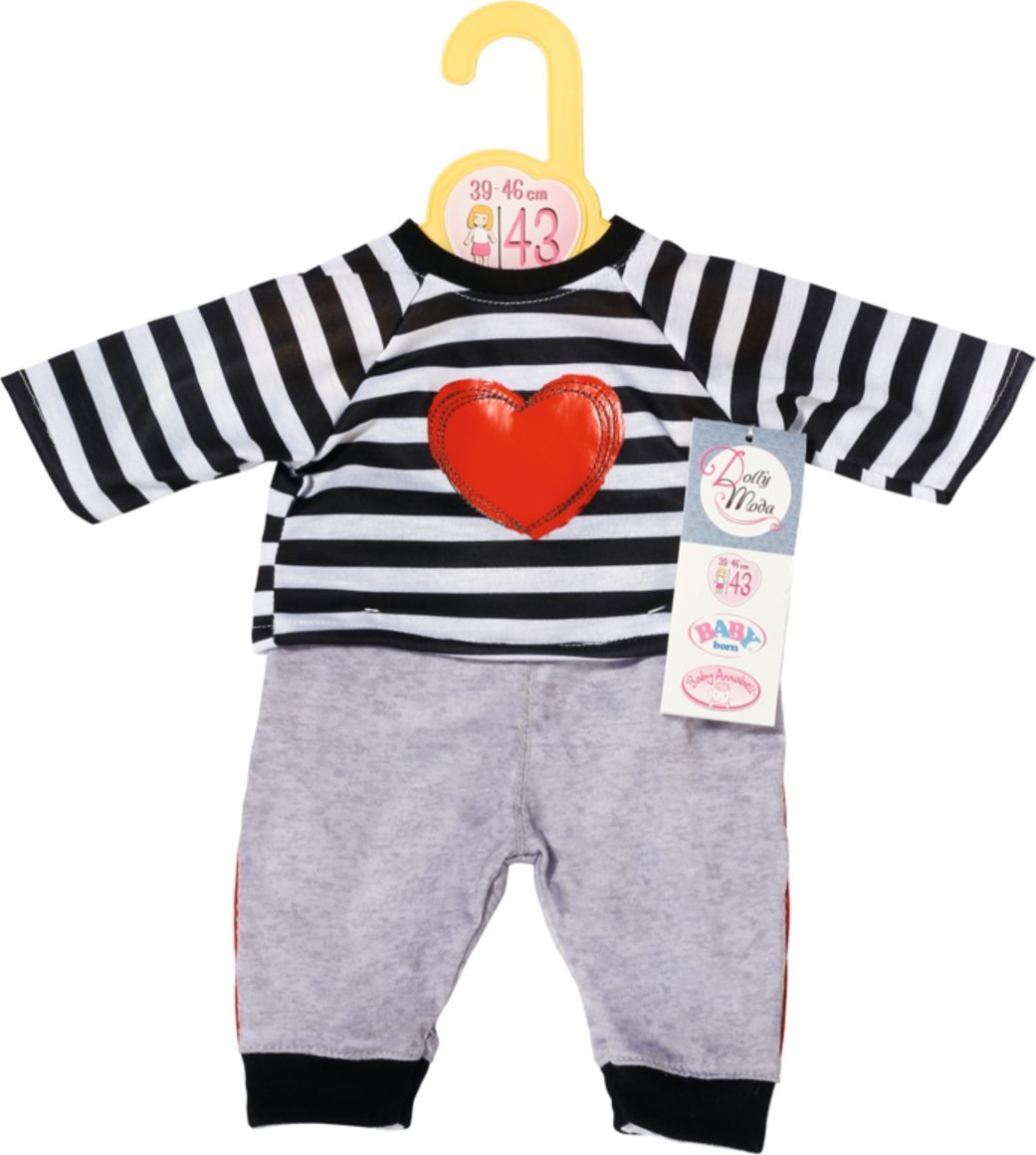 Zapf Ubranko Strój sportowy w paski Dolly Moda dla lalki Baby Born