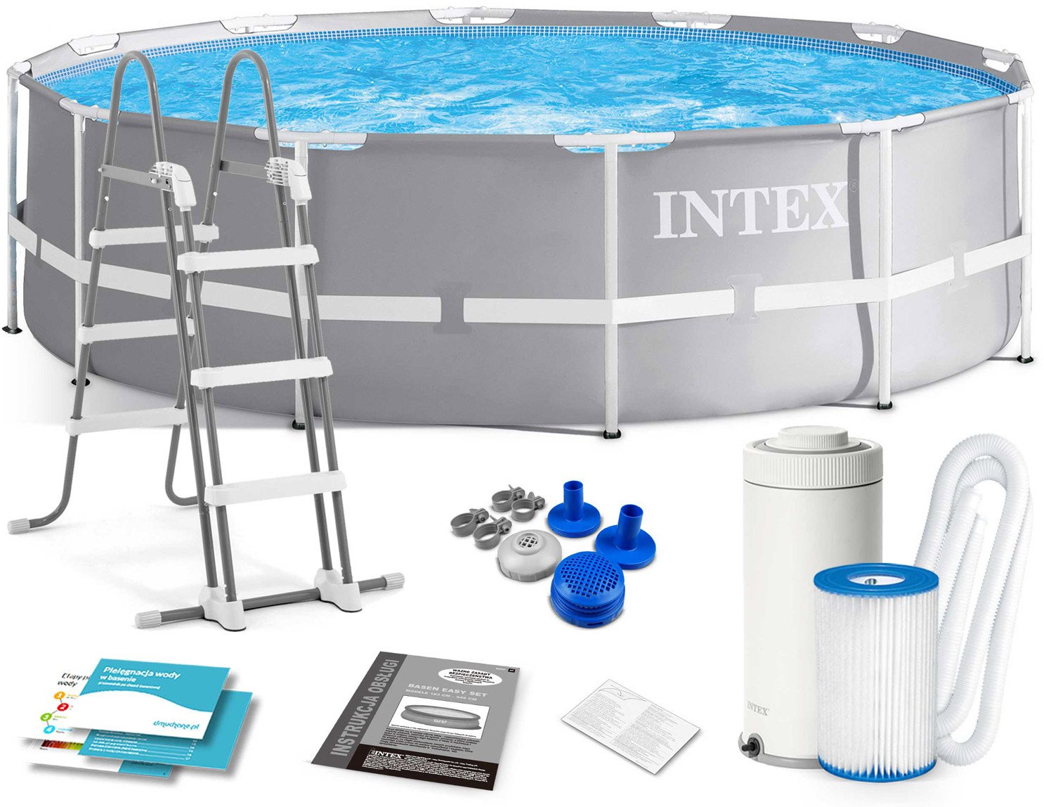 Bestway Basen Stelażowy Prism Frame 12Ft / 366 x 99 cm z Pompą INTEX
