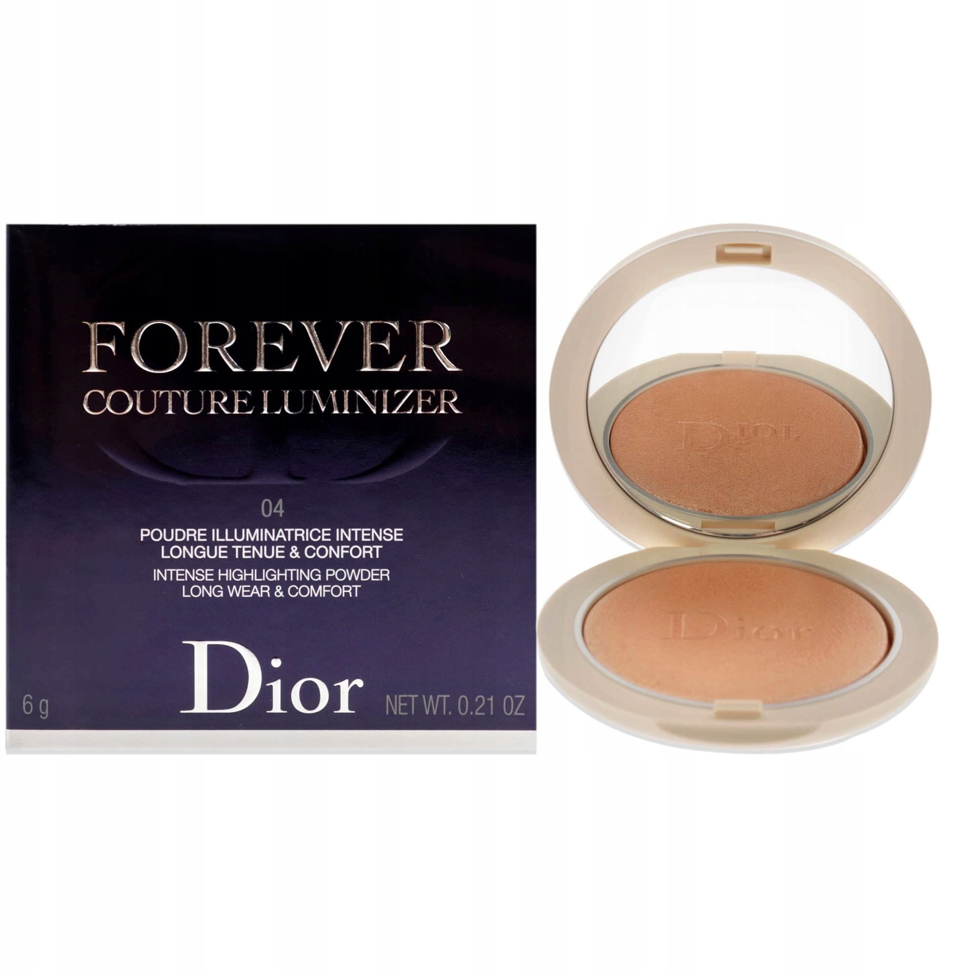 Christian Dior, Forever Couture, Illuminating, Blush Highlighter Compact, 04, Golden Glow, 1 Shade, 6 g For Women