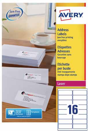 Avery Zweckform ETYK.ZF L7162 99,1X33,9 100 ARK./2400/ ETYKIETA - L7162-100