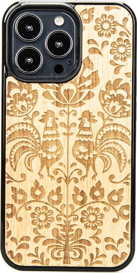BeWood Drewniane Etui iPhone 13 Pro POLSKI FOLK ANIEGRE